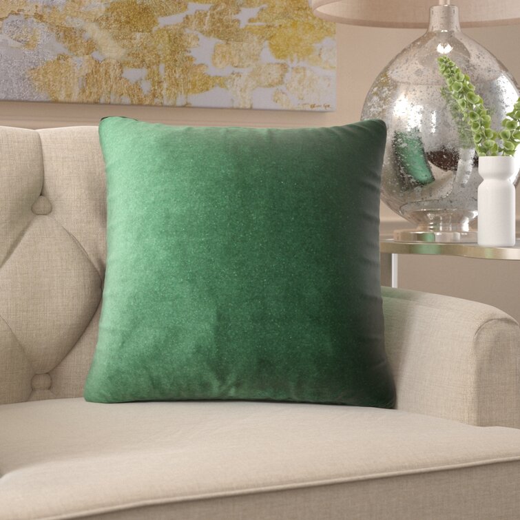 Hunter green velvet pillow hot sale